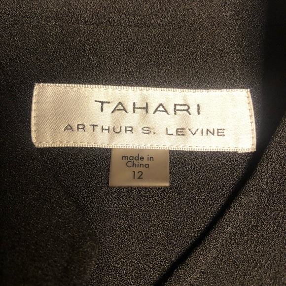 Tahari ASL Women’s Lace Back Crepe Jacket-Black - Picture 3 of 8